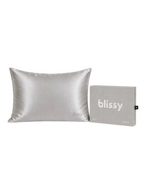 Blissy 100% Mulberry Silk Pillowcase Silver Standard NIB